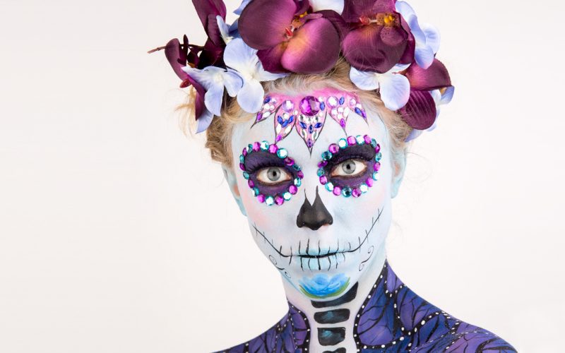 Brighton Photographer – Halloween Portrait Skulls