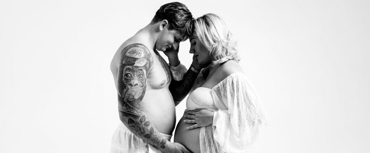 A Quiet Kind of Magic — Maternity Shoot in Black & White